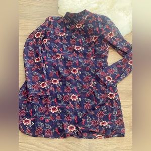 Silky floral dress for fall size xs